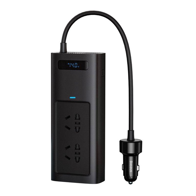 Baseus 150w Inverter digital Display 220v Inverter car Power Adapter usb Type C Fast Charger passenger Car Inverter